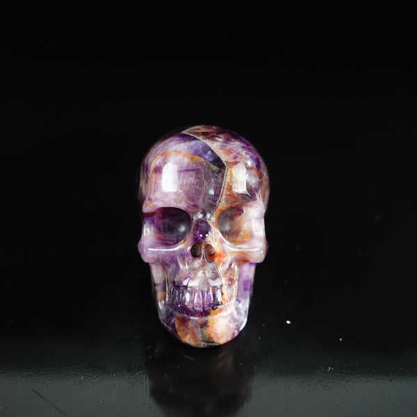 2.2" Amethyst Crystal Skull Carving - Unique Piece #AM18