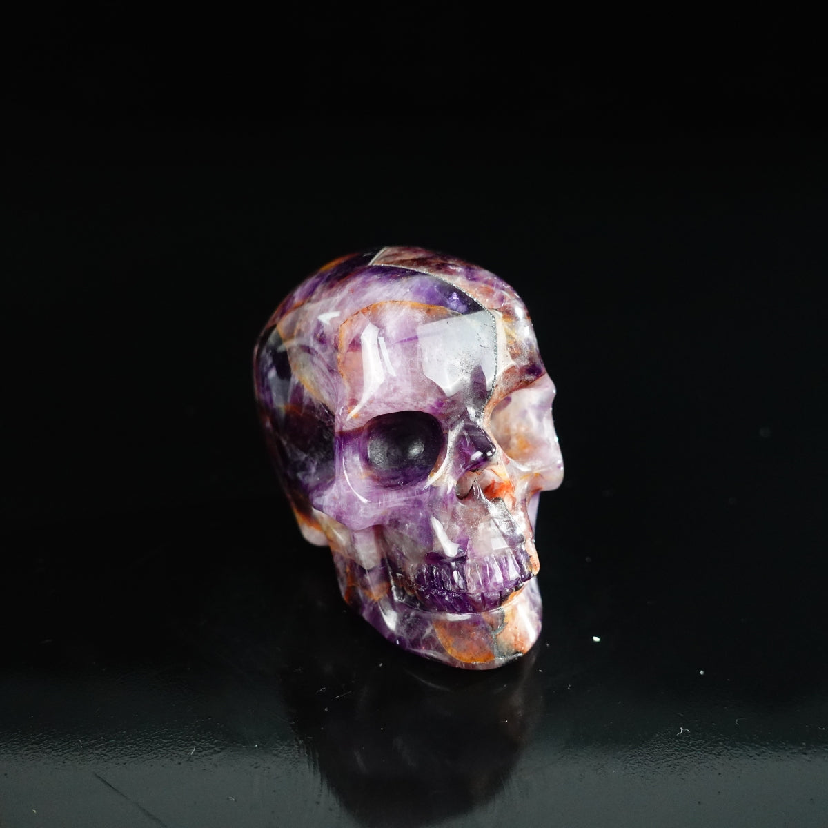 2.2" Amethyst Crystal Skull Carving - Unique Piece #AM18