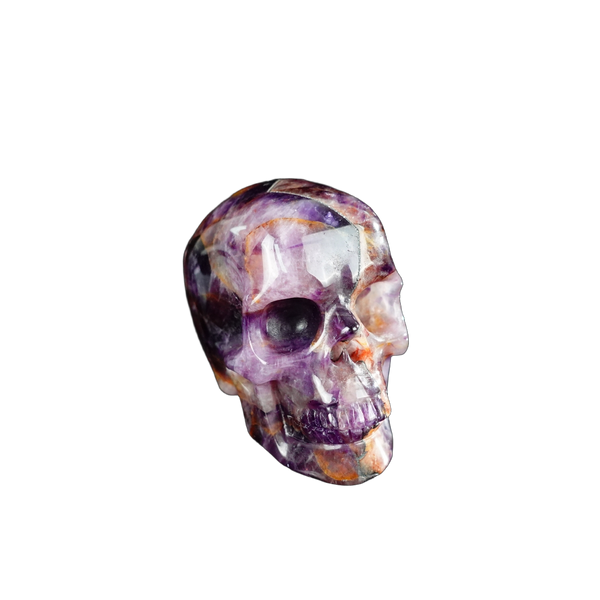 2.2" Amethyst Crystal Skull Carving - Unique Piece #AM18 - alternate view