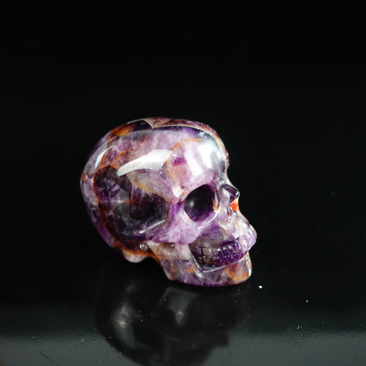 2.2" Amethyst Crystal Skull Carving - Unique Piece #AM18
