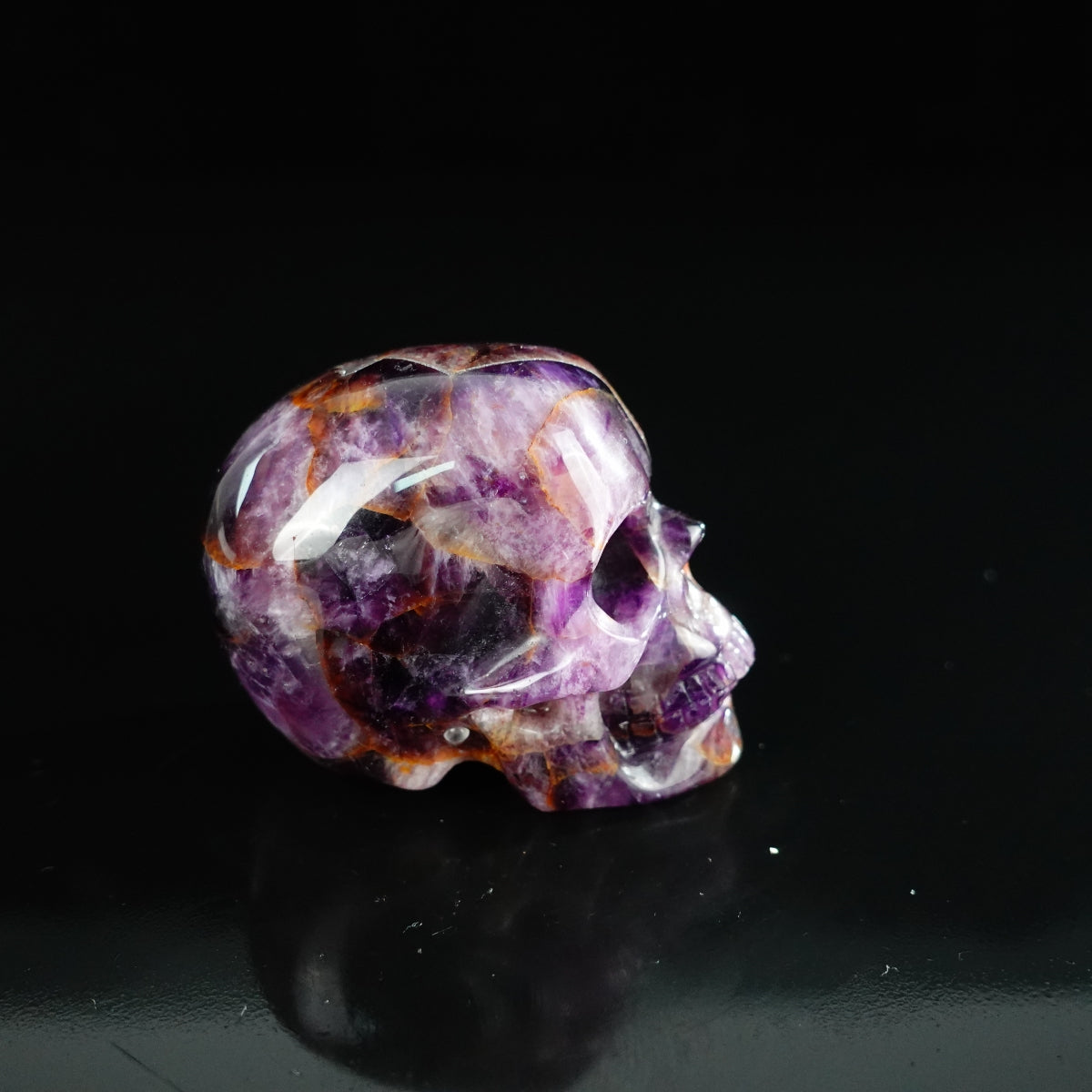 2.2" Amethyst Crystal Skull Carving - Unique Piece #AM18