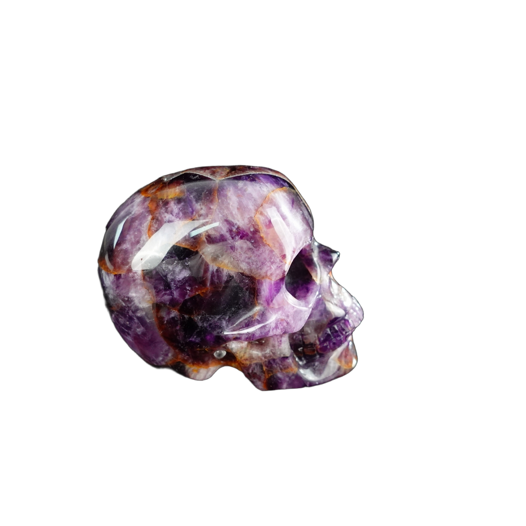 2.2" Amethyst Crystal Skull Carving - Unique Piece #AM18