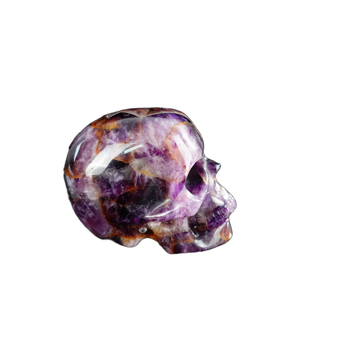 2.2" Amethyst Crystal Skull Carving - Unique Piece #AM18