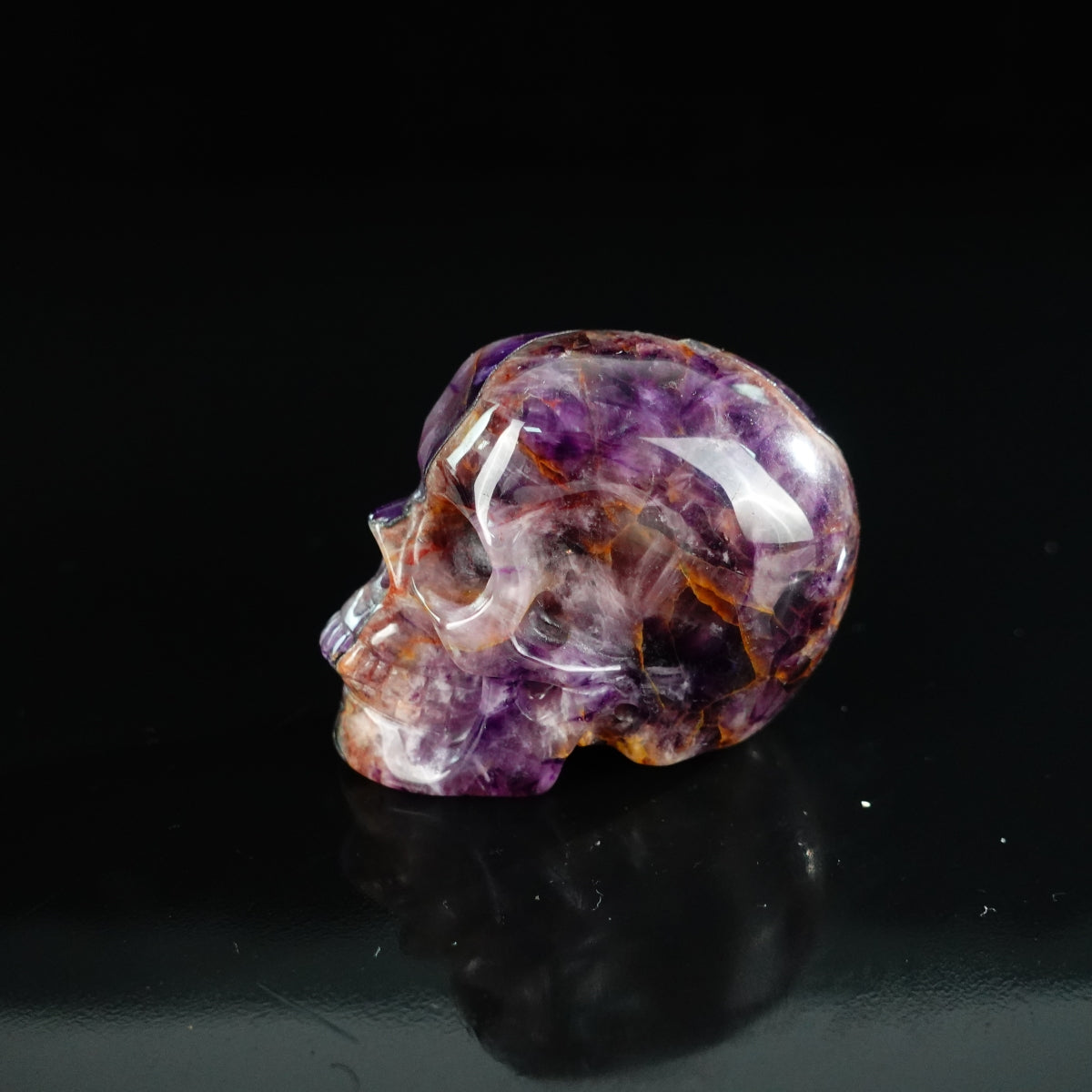 2.2" Amethyst Crystal Skull Carving - Unique Piece #AM18