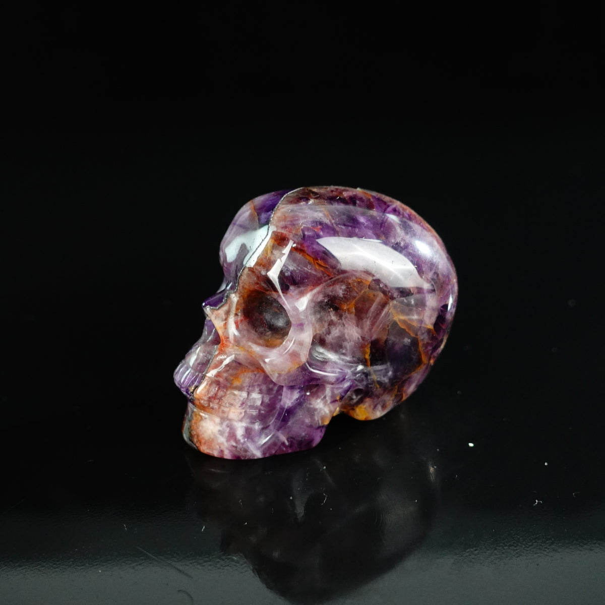 2.2" Amethyst Crystal Skull Carving - Unique Piece #AM18