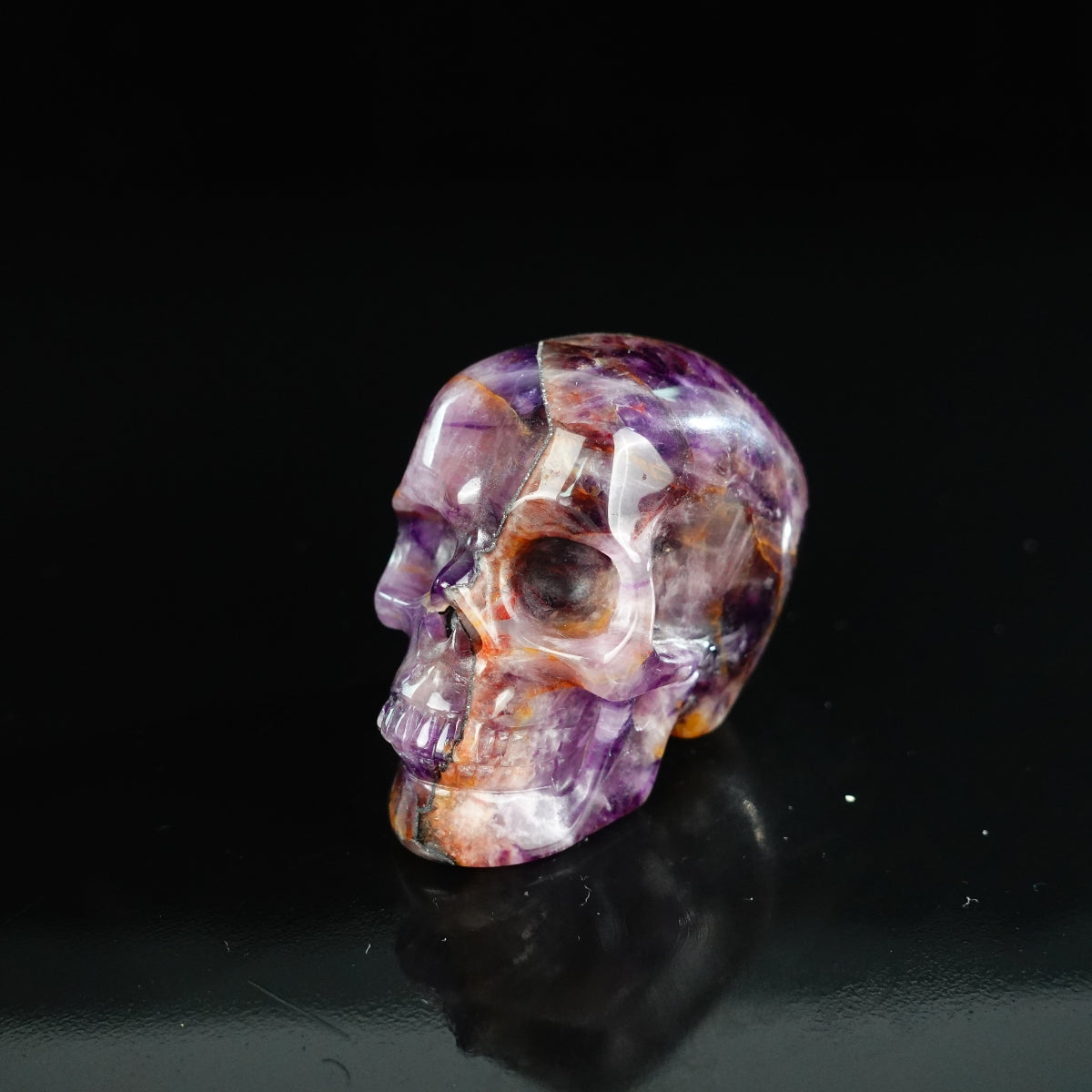 2.2" Amethyst Crystal Skull Carving - Unique Piece #AM18