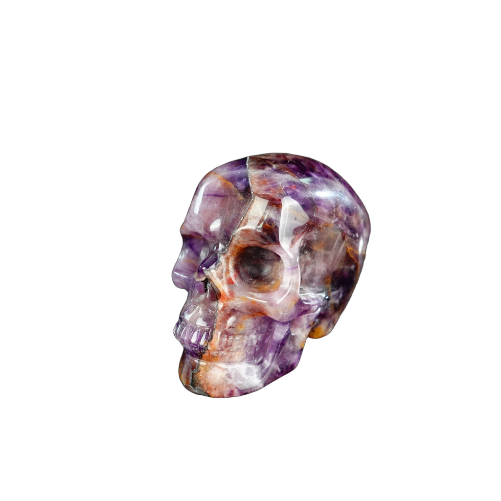 2.2" Amethyst Crystal Skull Carving - Unique Piece #AM18