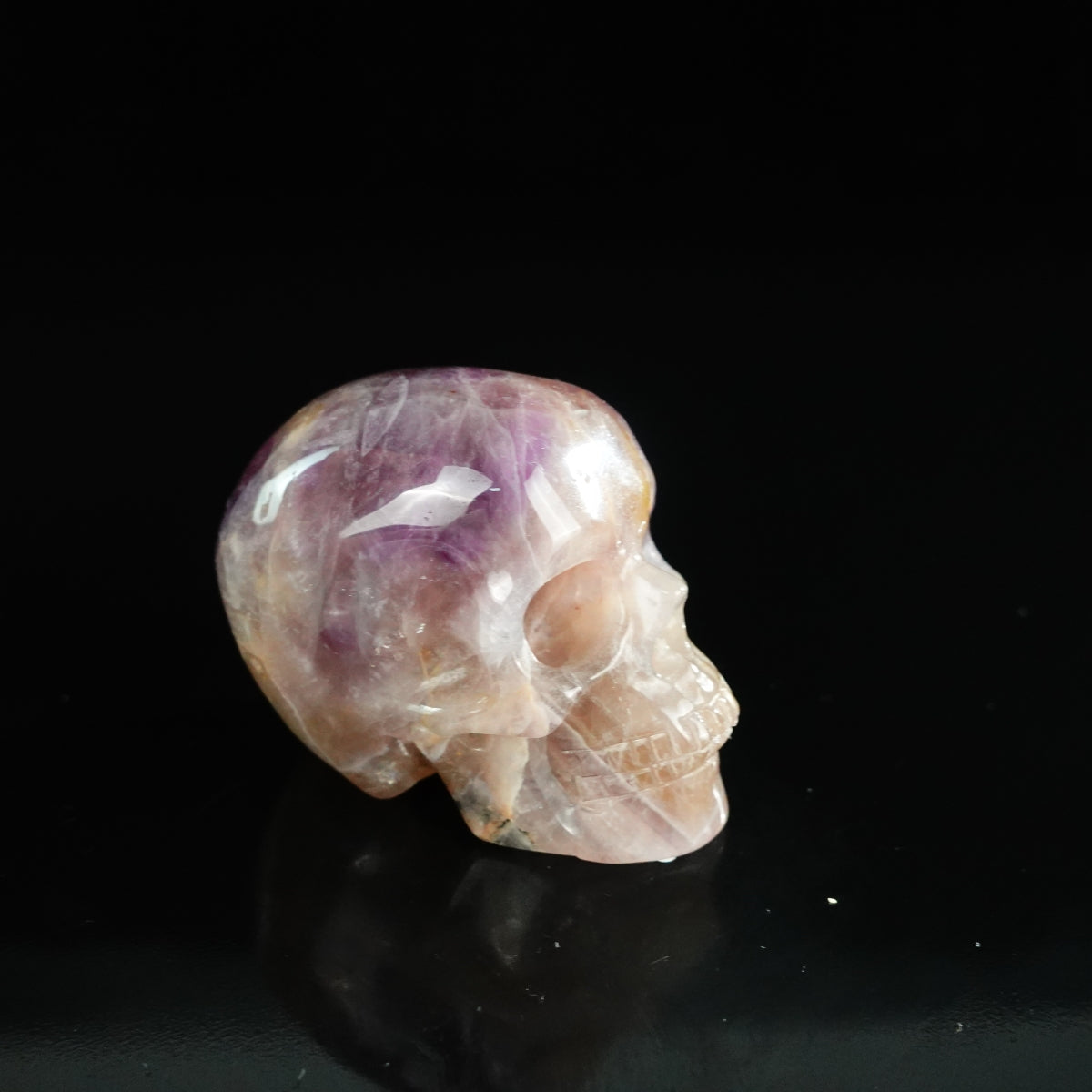 2.2" Amethyst Crystal Skull Carving - Unique Piece #AM19