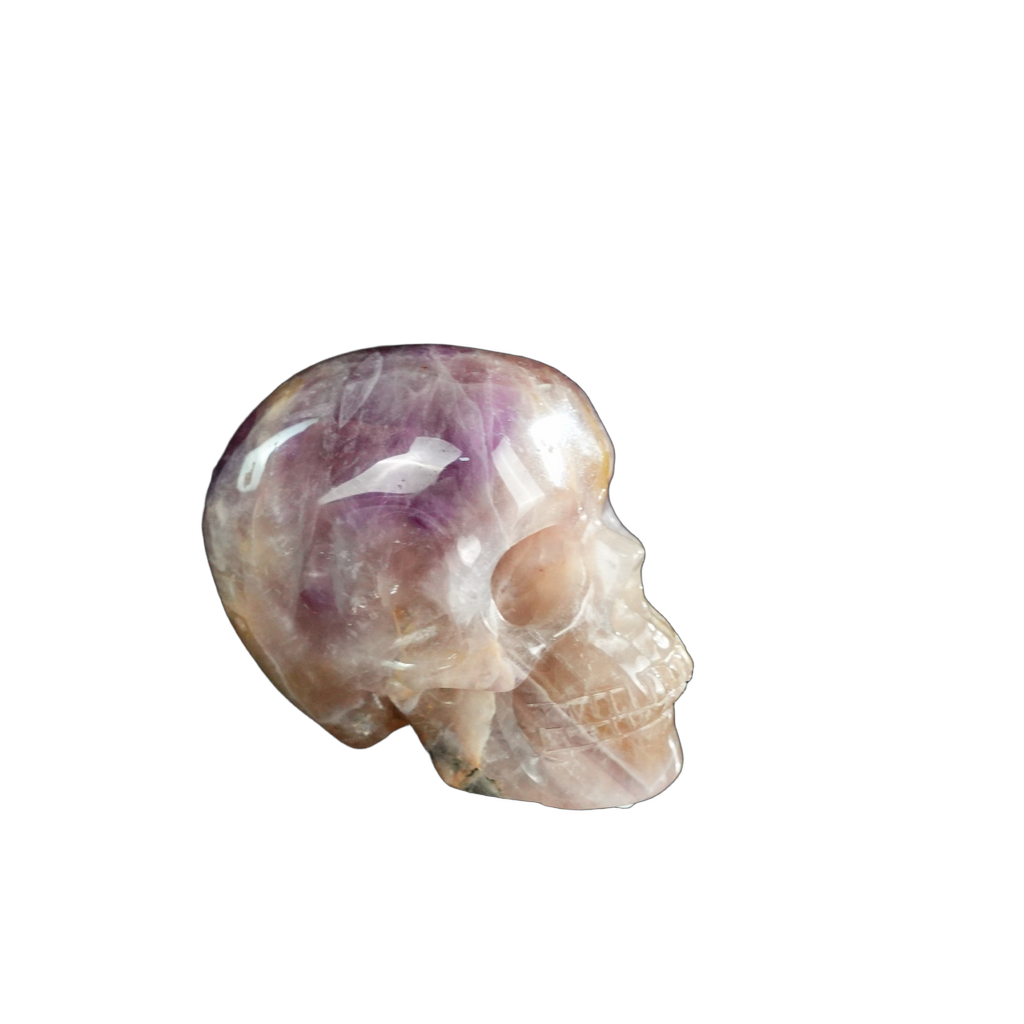 2.2" Amethyst Crystal Skull Carving - Unique Piece #AM19
