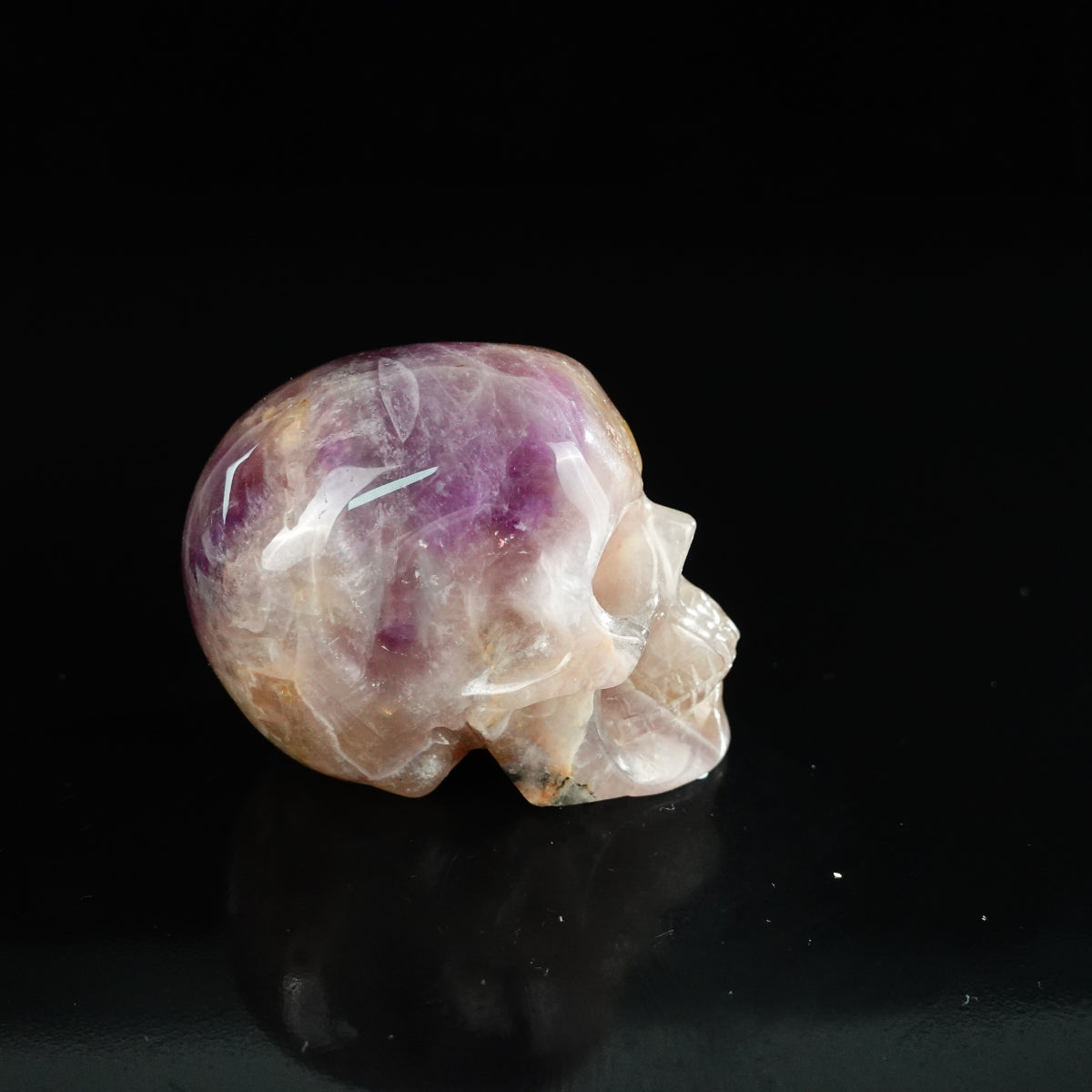 2.2" Amethyst Crystal Skull Carving - Unique Piece #AM19