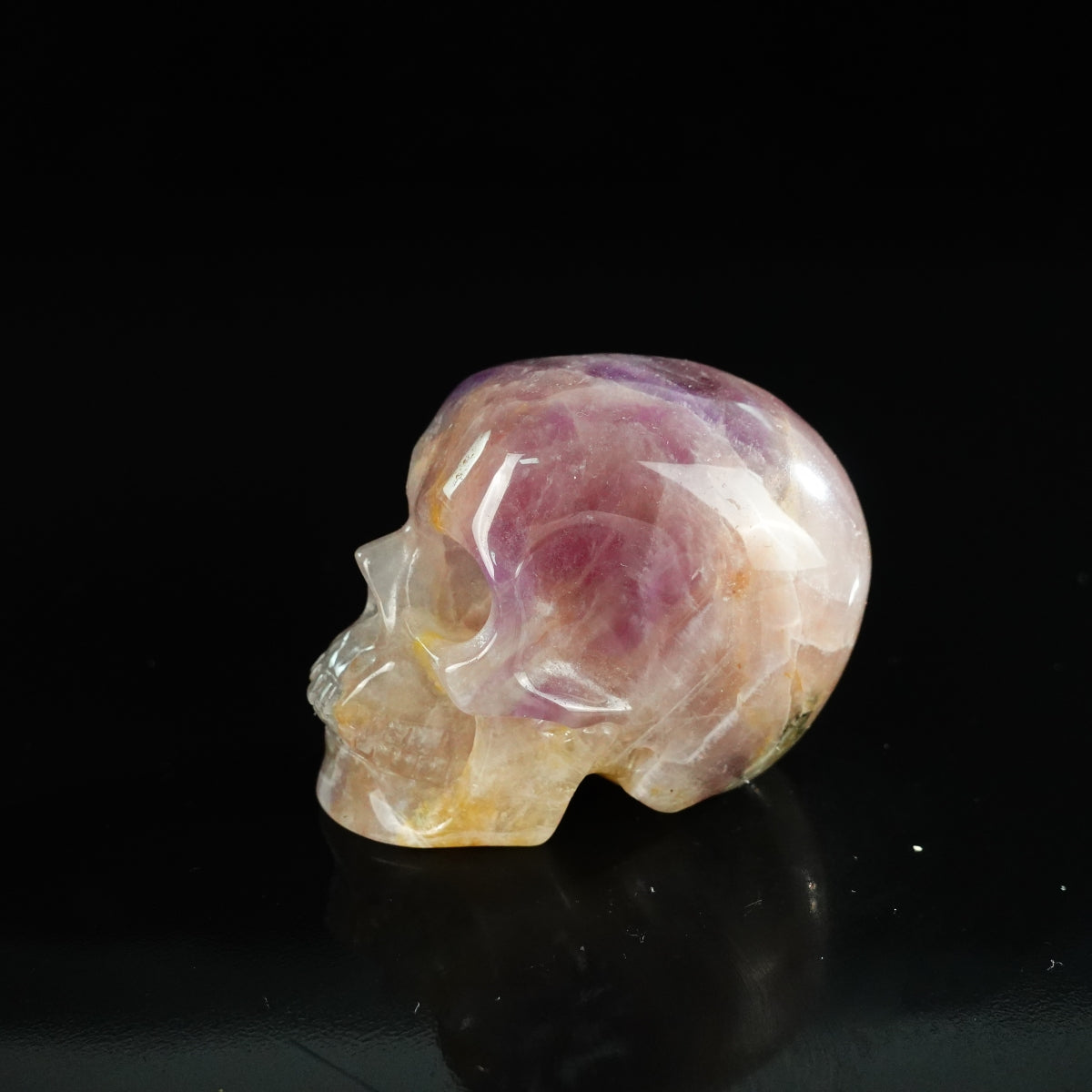 2.2" Amethyst Crystal Skull Carving - Unique Piece #AM19