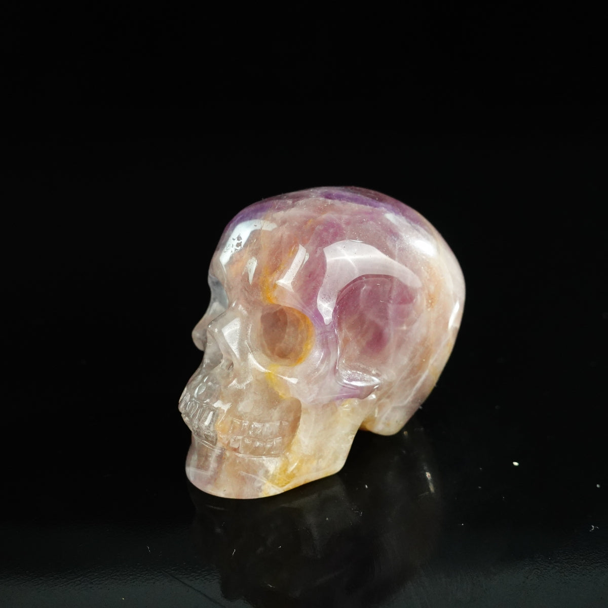 2.2" Amethyst Crystal Skull Carving - Unique Piece #AM19