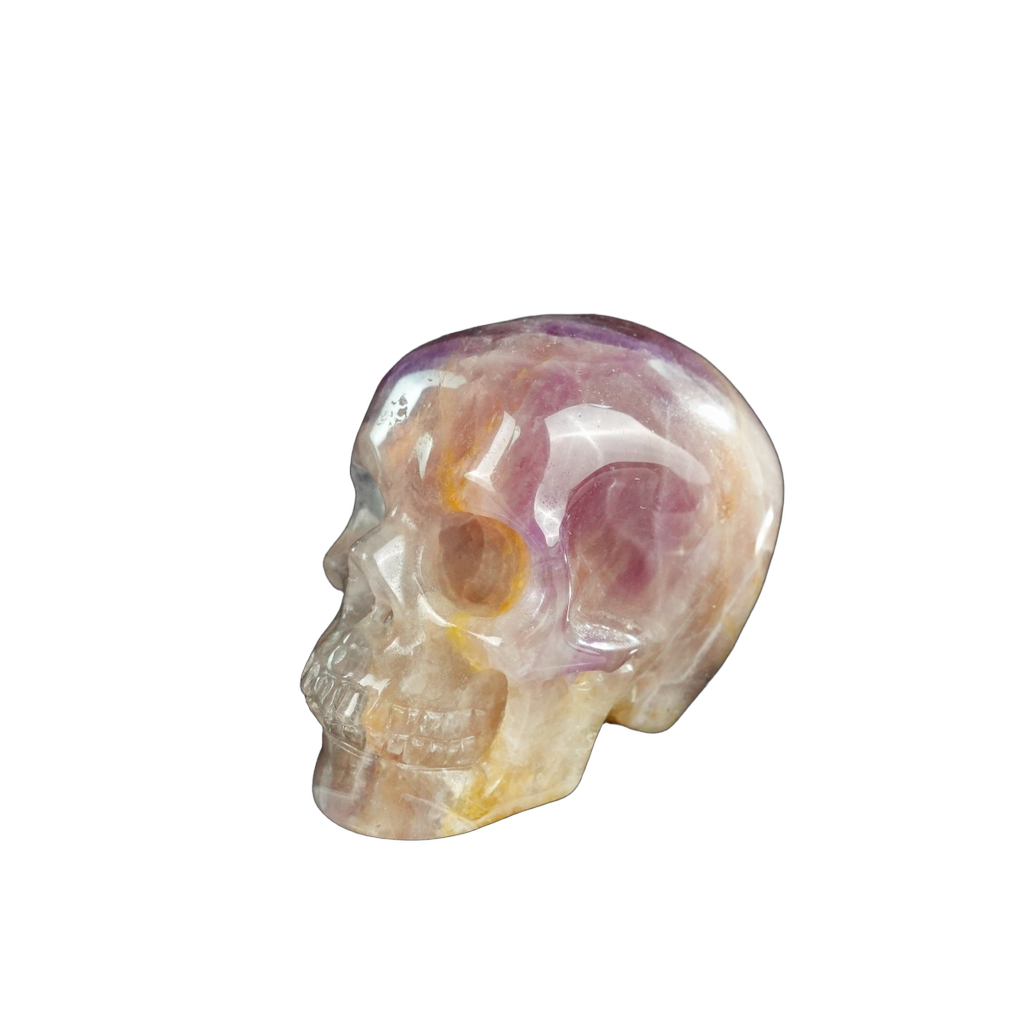 2.2" Amethyst Crystal Skull Carving - Unique Piece #AM19