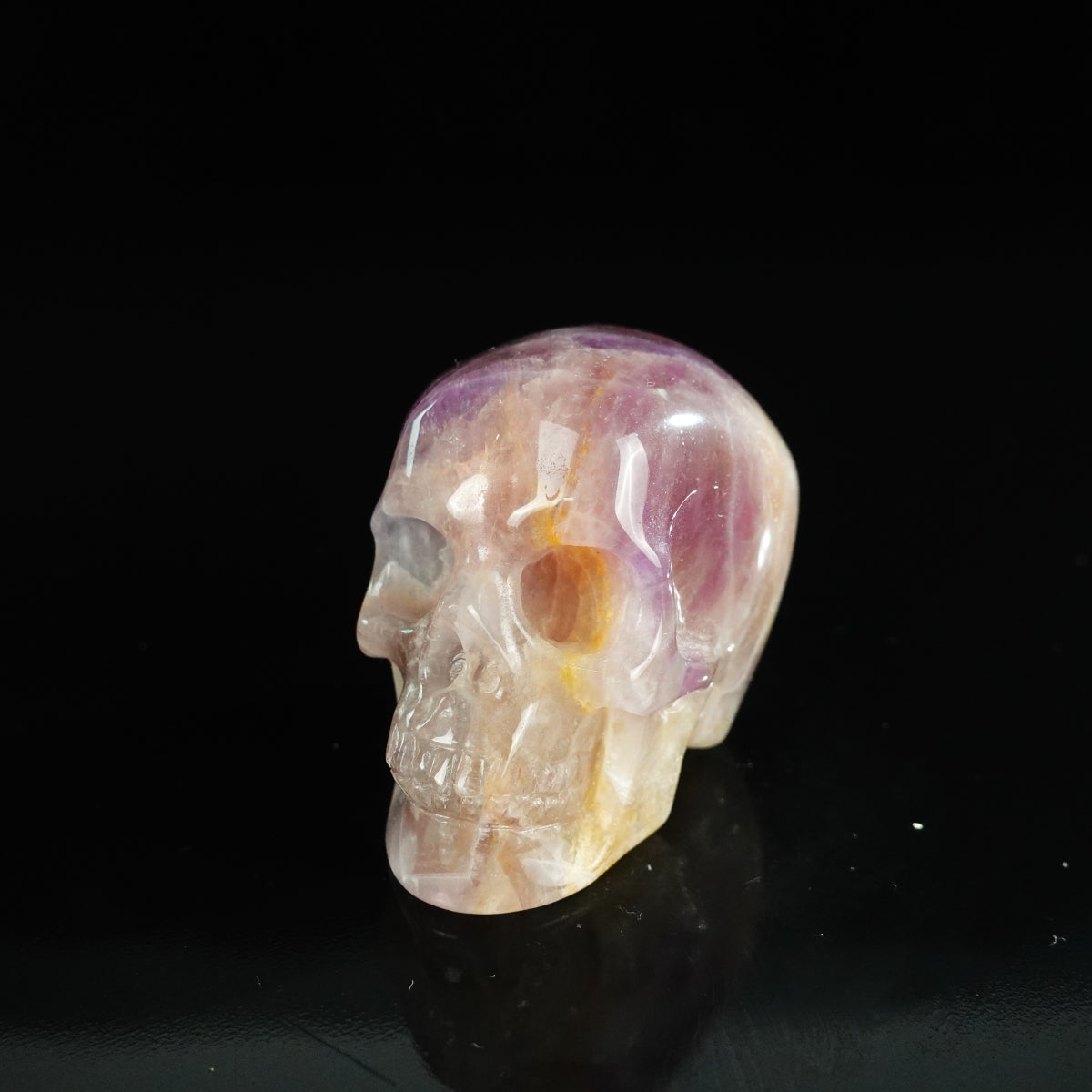2.2" Amethyst Crystal Skull Carving - Unique Piece #AM19