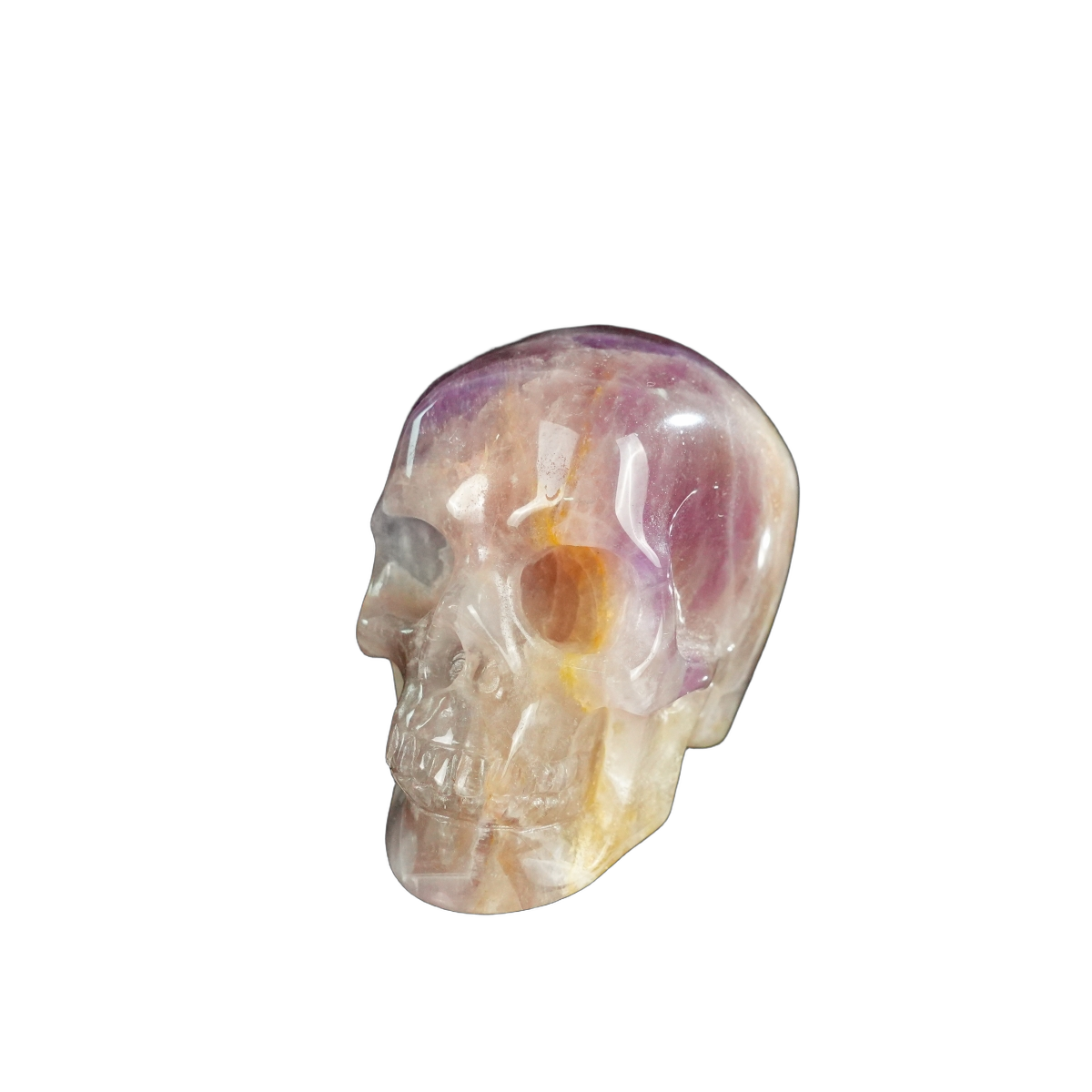 2.2" Amethyst Crystal Skull Carving - Unique Piece #AM19