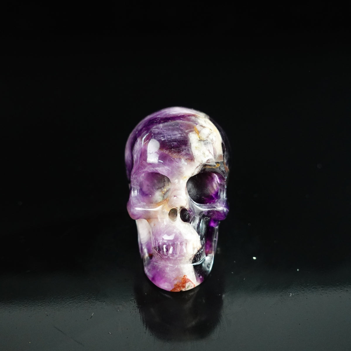 2.2" Amethyst Crystal Skull Carving - Unique Piece #AM20