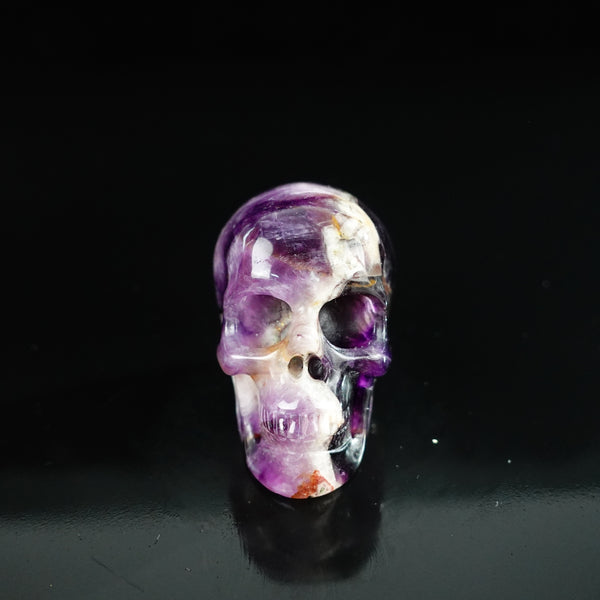 2.2" Amethyst Crystal Skull Carving - Unique Piece #AM20