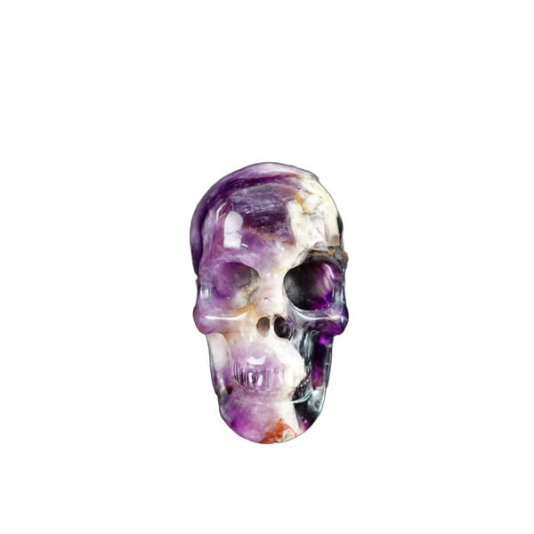 2.2" Amethyst Crystal Skull Carving - Unique Piece #AM20