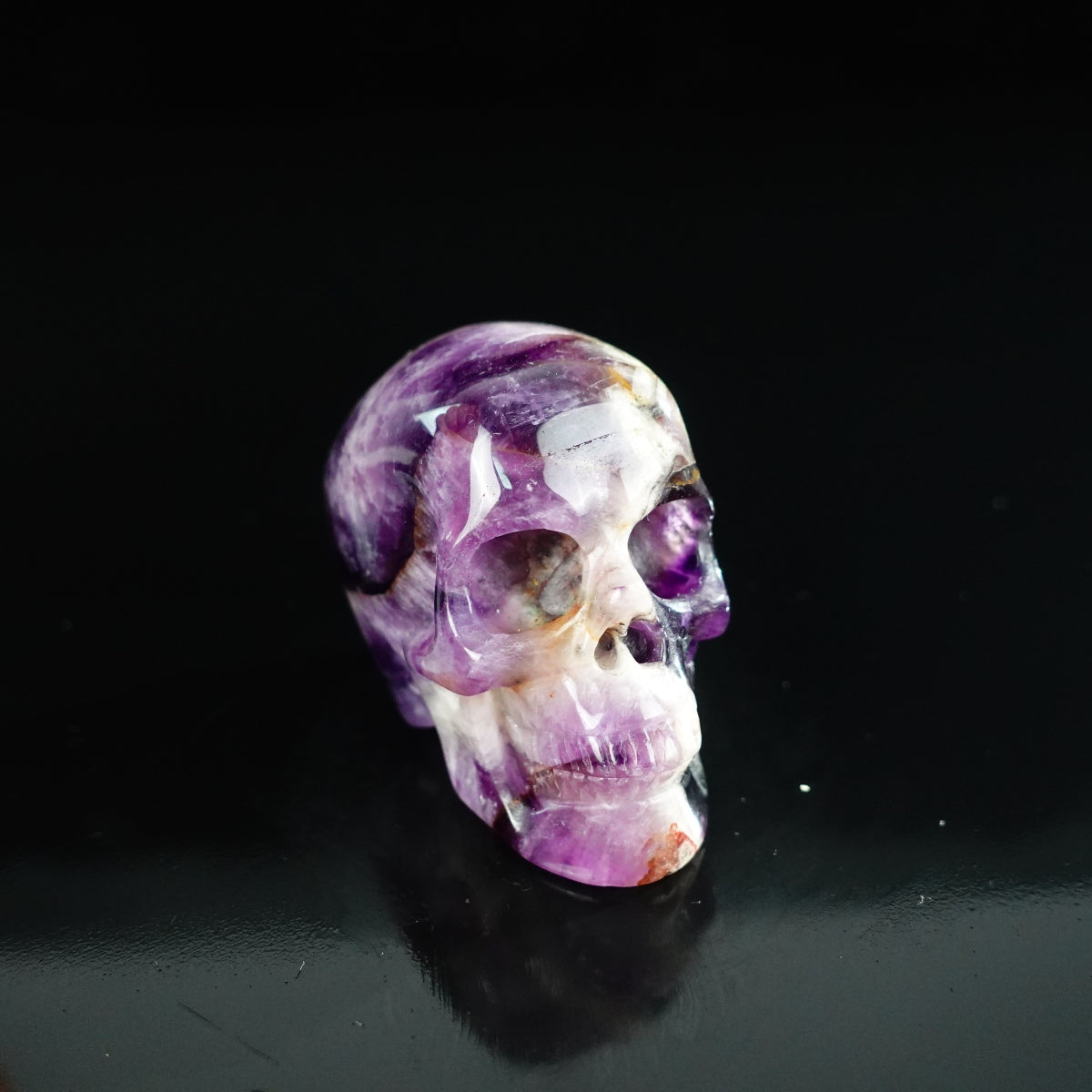 2.2" Amethyst Crystal Skull Carving - Unique Piece #AM20