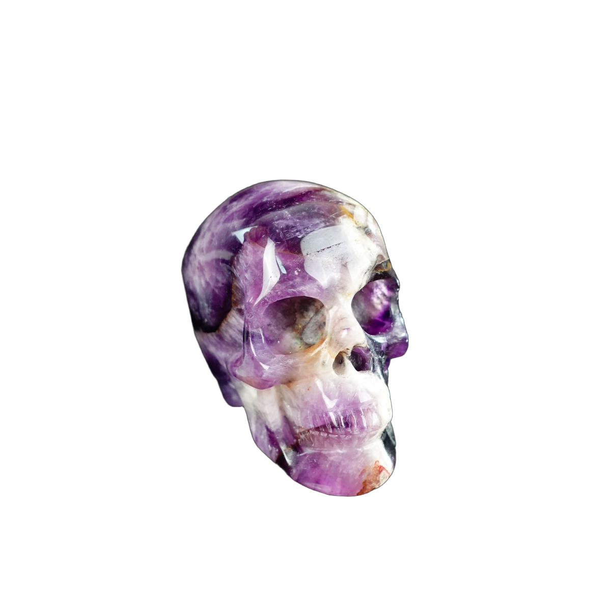 2.2" Amethyst Crystal Skull Carving - Unique Piece #AM20