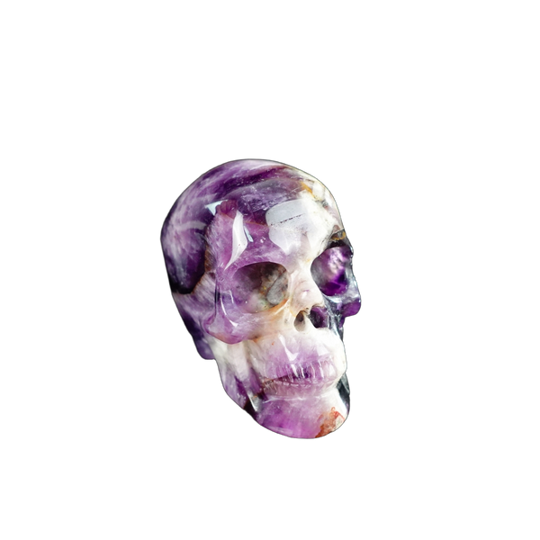 2.2" Amethyst Crystal Skull Carving - Unique Piece #AM20 - alternate view