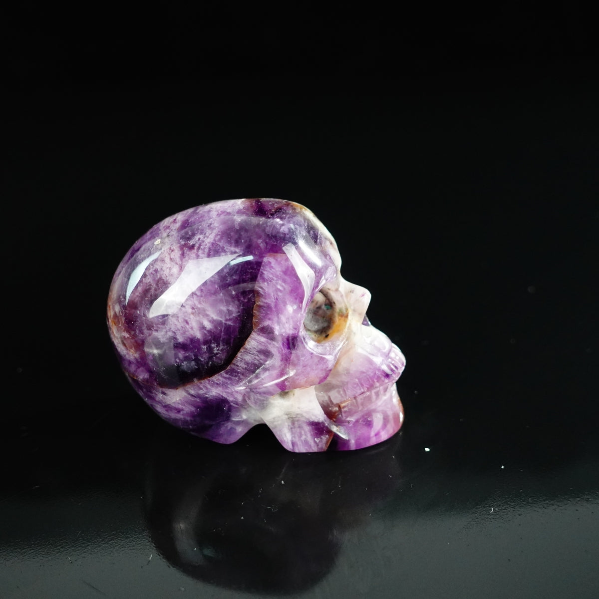 2.2" Amethyst Crystal Skull Carving - Unique Piece #AM20
