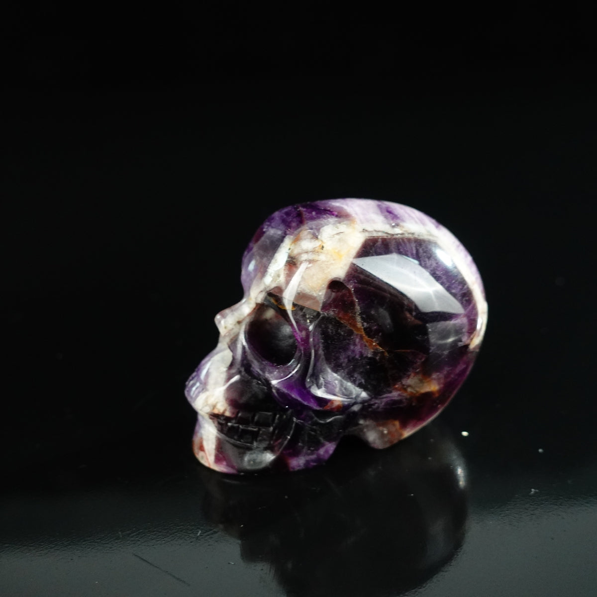 2.2" Amethyst Crystal Skull Carving - Unique Piece #AM20