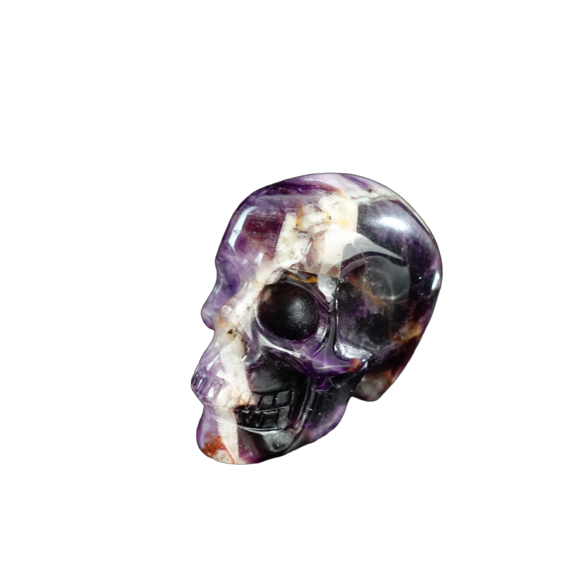 2.2" Amethyst Crystal Skull Carving - Unique Piece #AM20
