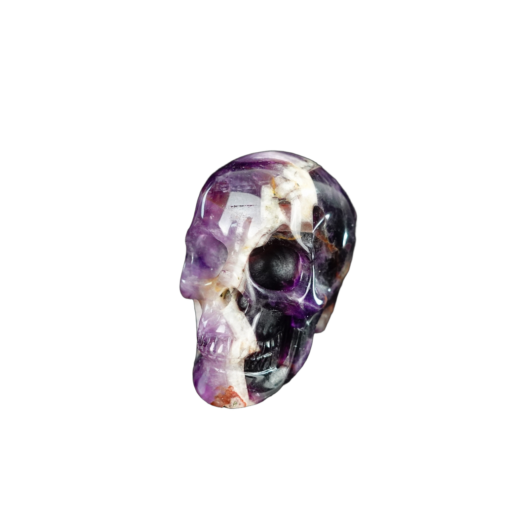 2.2" Amethyst Crystal Skull Carving - Unique Piece #AM20