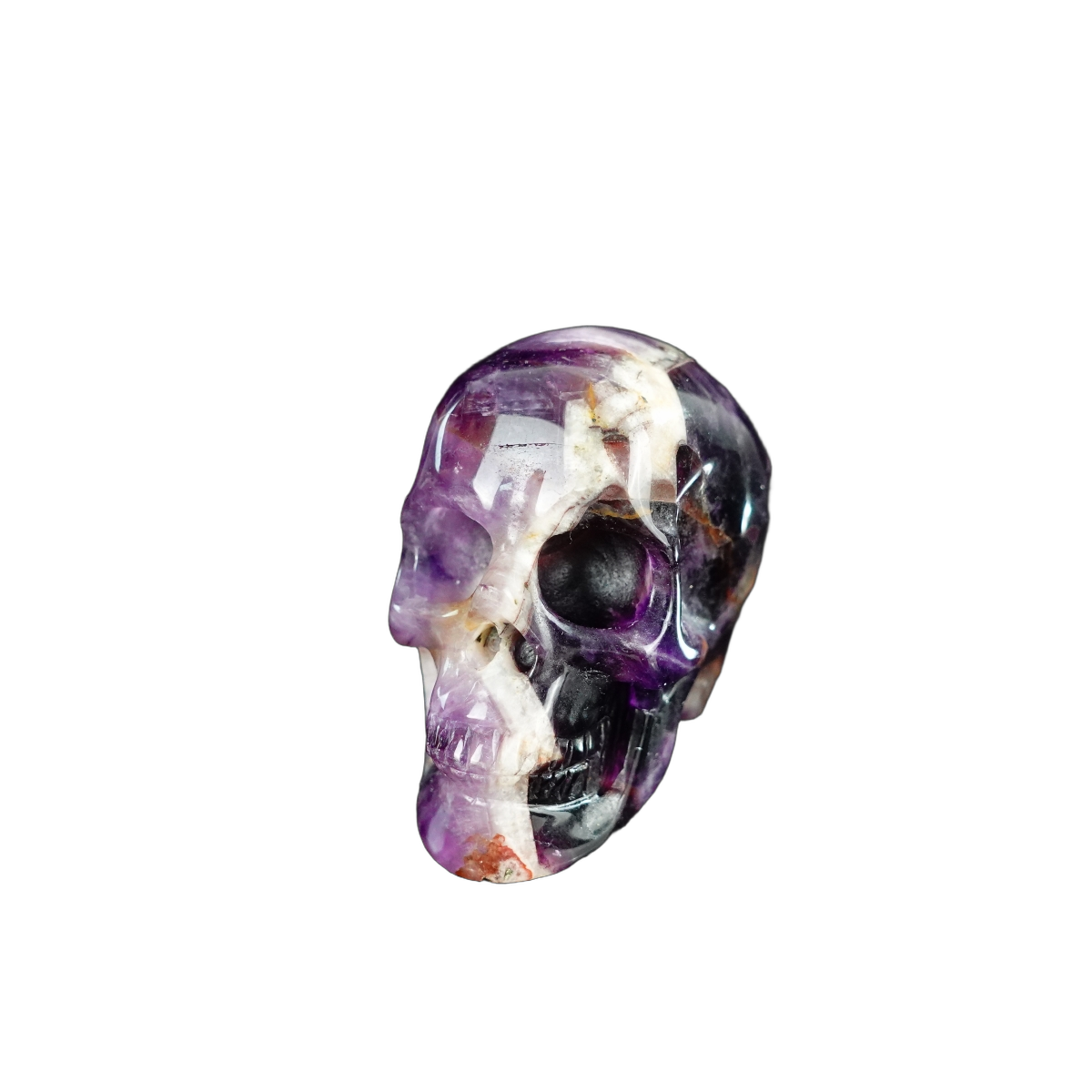 2.2" Amethyst Crystal Skull Carving - Unique Piece #AM20
