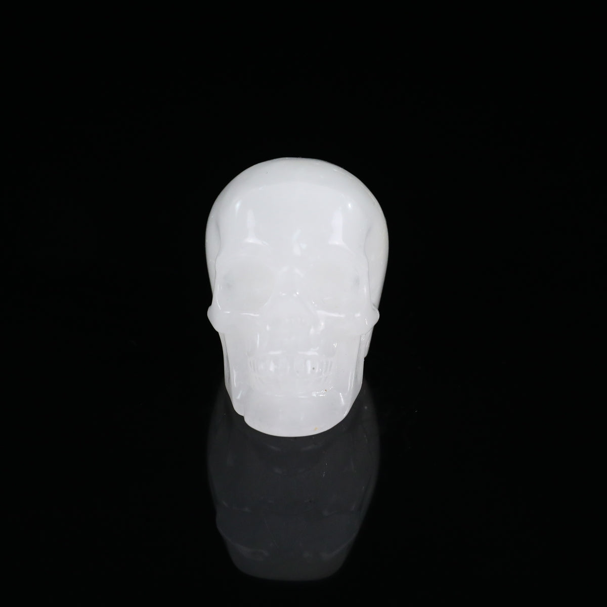 2.2" Angolan Quartz Crystal Skull Carving - Unique Piece #AQ02