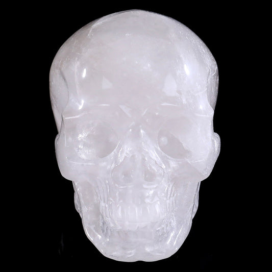 2.2" Angolan Quartz Crystal Skull Carving - Hand Carved Decor