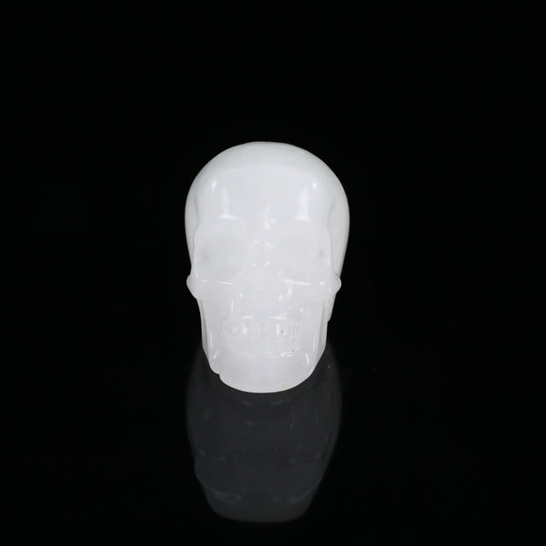 2.2" Angolan Quartz Crystal Skull Carving - Unique Piece #AQ01