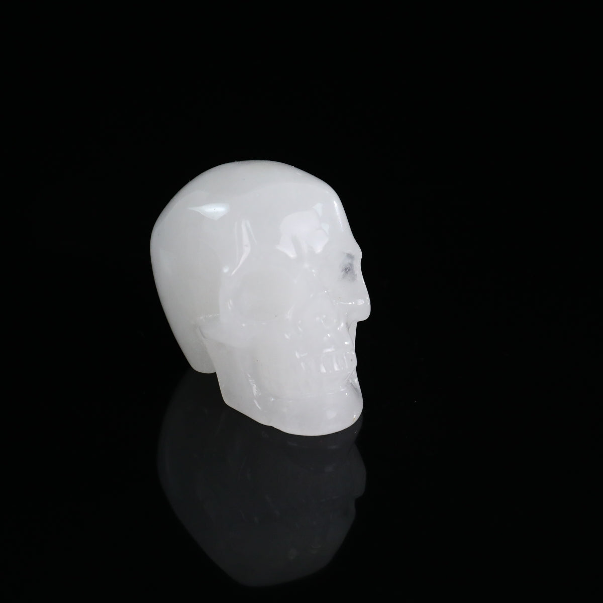 2.2" Angolan Quartz Crystal Skull Carving - Unique Piece #AQ02