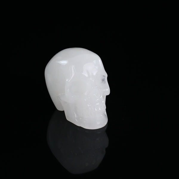 2.2" Angolan Quartz Crystal Skull Carving - Unique Piece #AQ01 - alternate view