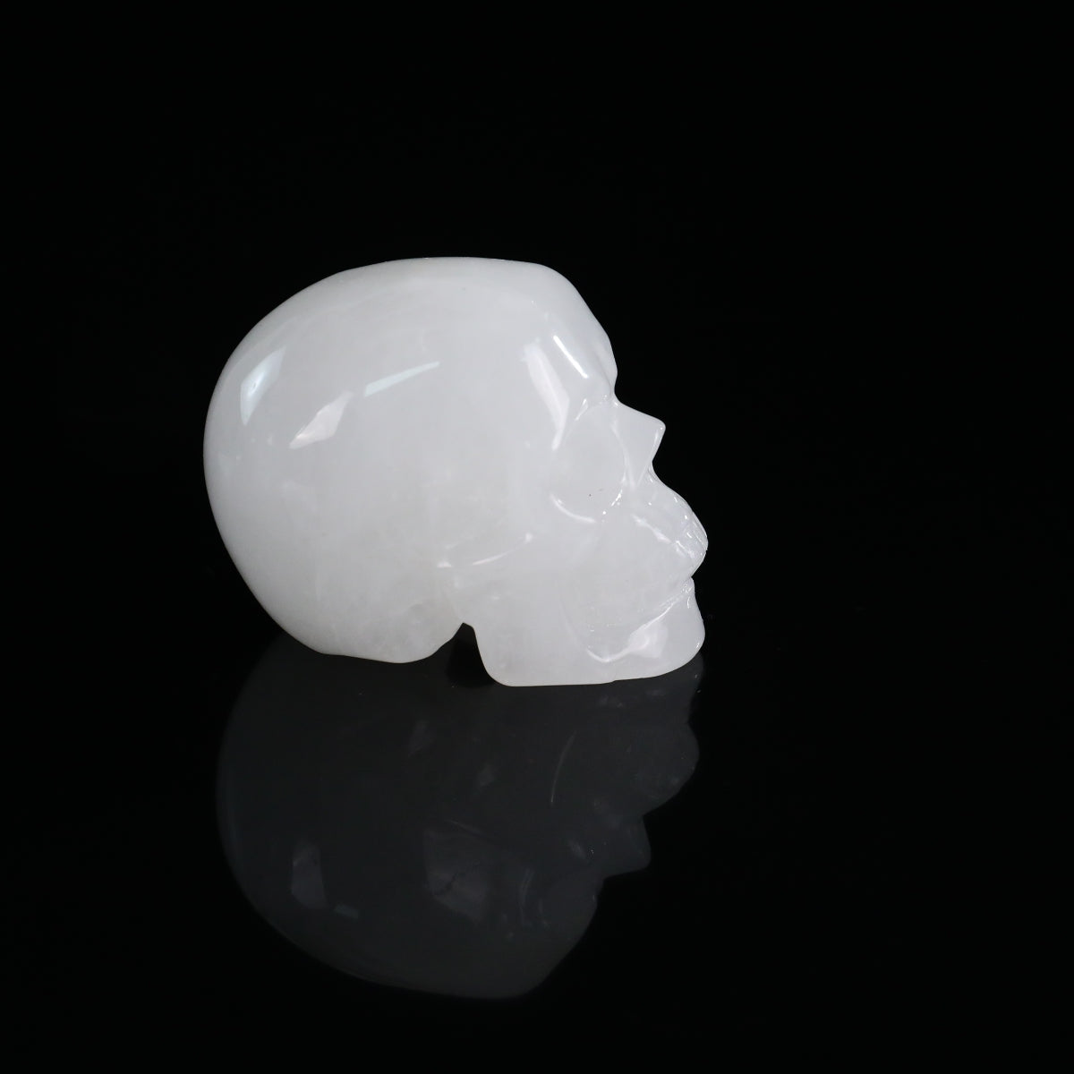 2.2" Angolan Quartz Crystal Skull Carving - Unique Piece #AQ02
