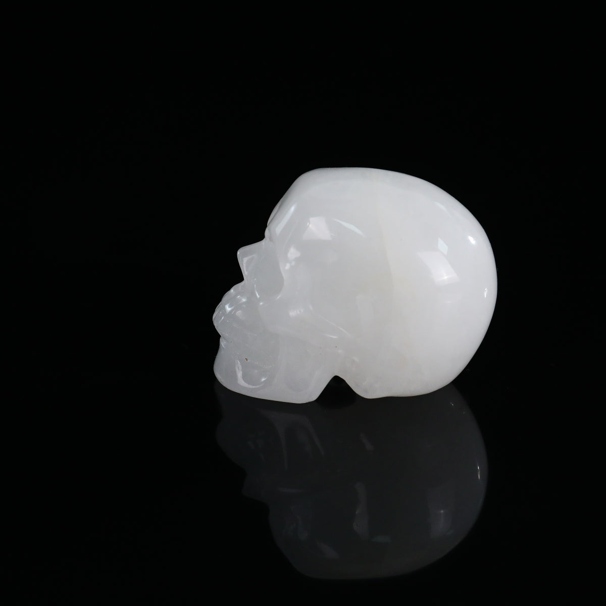 2.2" Angolan Quartz Crystal Skull Carving - Unique Piece #AQ02