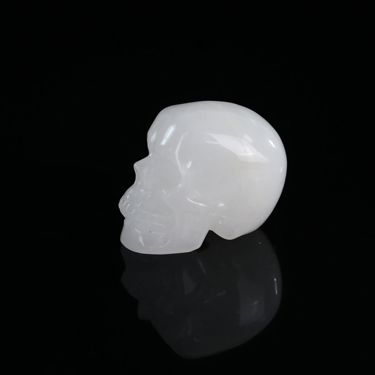 2.2" Angolan Quartz Crystal Skull Carving - Unique Piece #AQ02