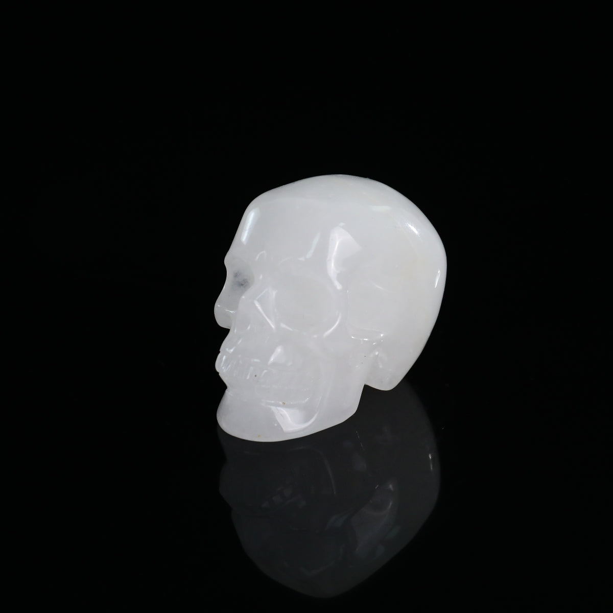 2.2" Angolan Quartz Crystal Skull Carving - Unique Piece #AQ02