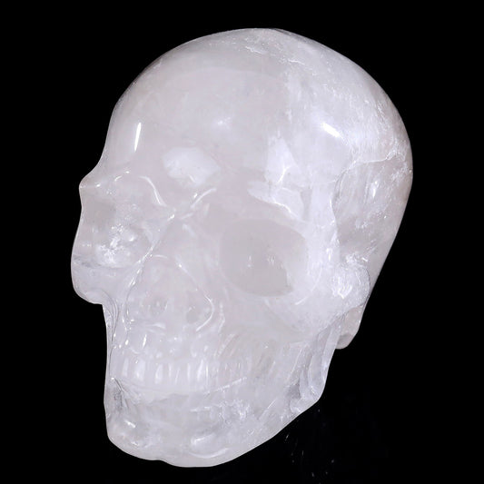 2.2" Angolan Quartz Crystal Skull Carving - Hand Carved Decor