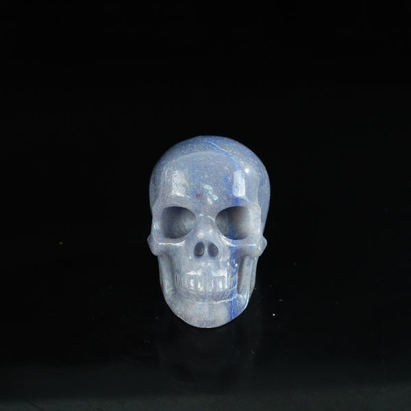 2.2" Blue Aventurine Crystal Skull Carving - Unique Piece #BA01