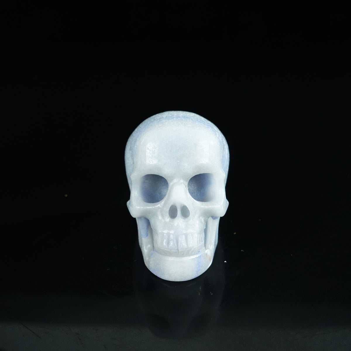 2.2" Blue Aventurine Crystal Skull Carving - Unique Piece #BA04