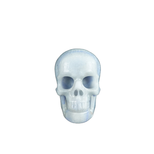2.2" Blue Aventurine Crystal Skull Carving - Unique Piece #BA04