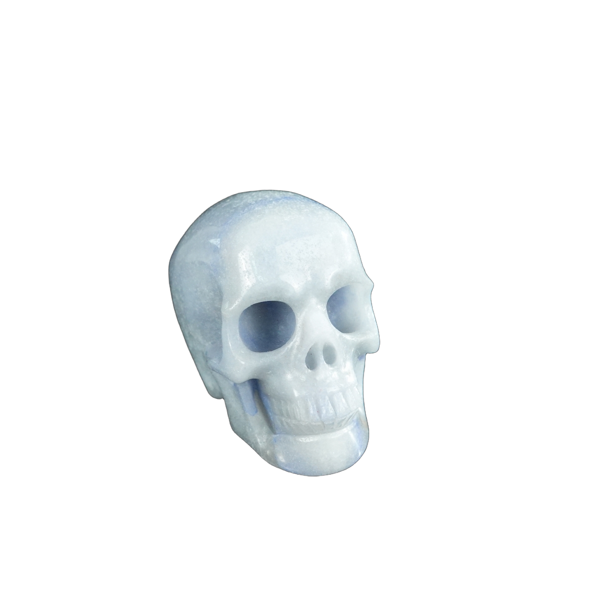 2.2" Blue Aventurine Crystal Skull Carving - Unique Piece #BA04