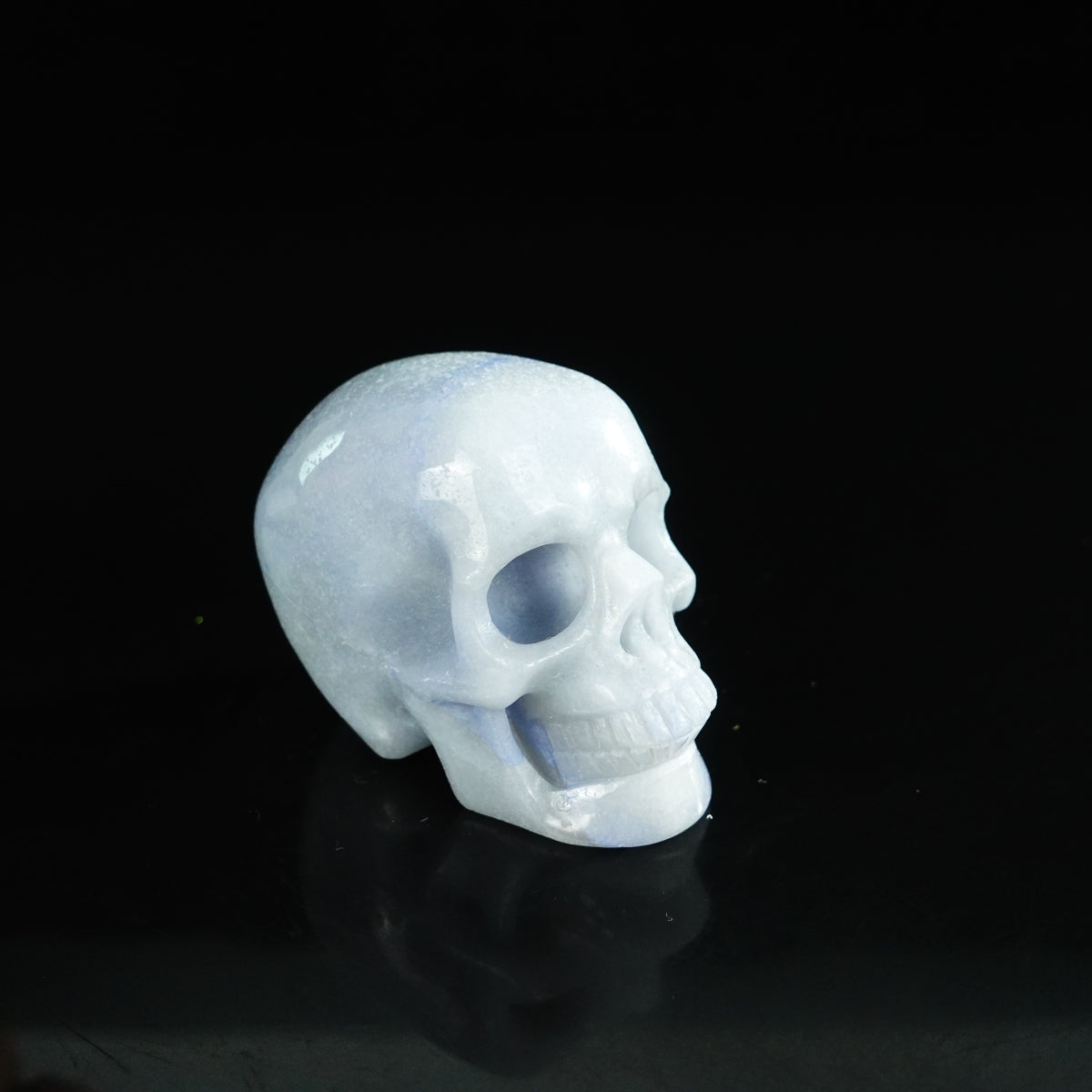2.2" Blue Aventurine Crystal Skull Carving - Unique Piece #BA04