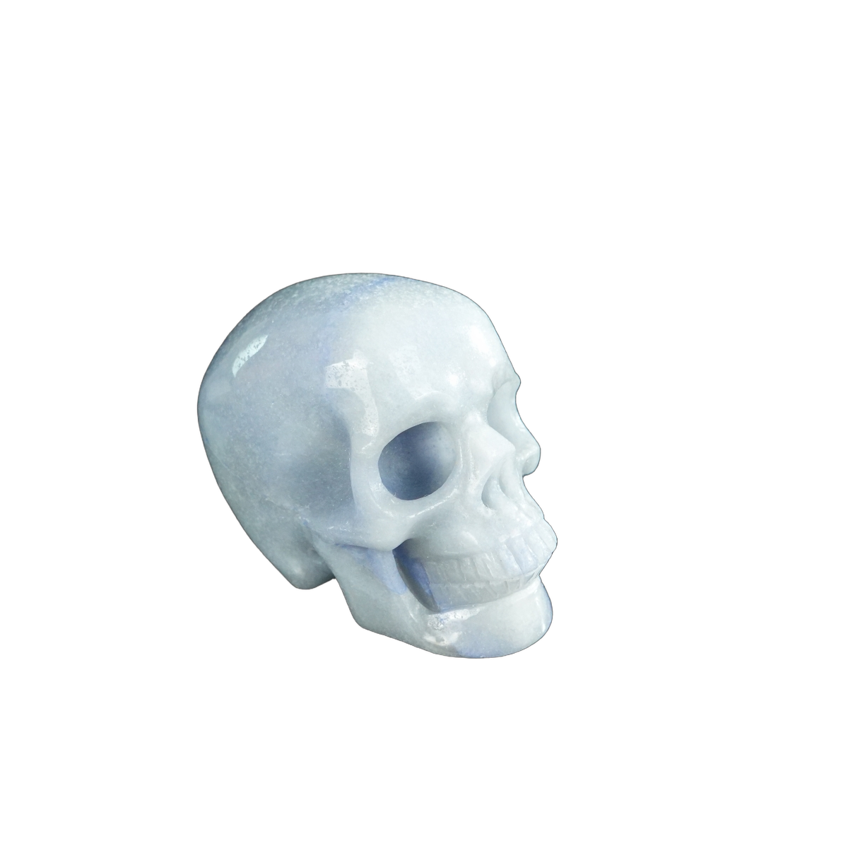 2.2" Blue Aventurine Crystal Skull Carving - Unique Piece #BA04