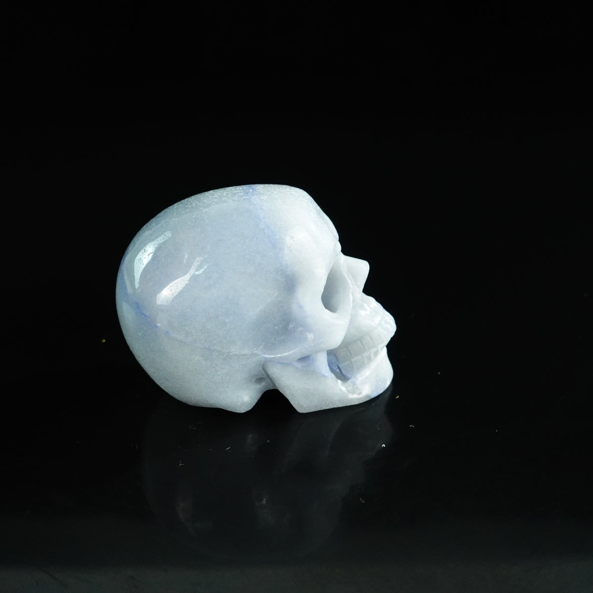 2.2" Blue Aventurine Crystal Skull Carving - Unique Piece #BA04