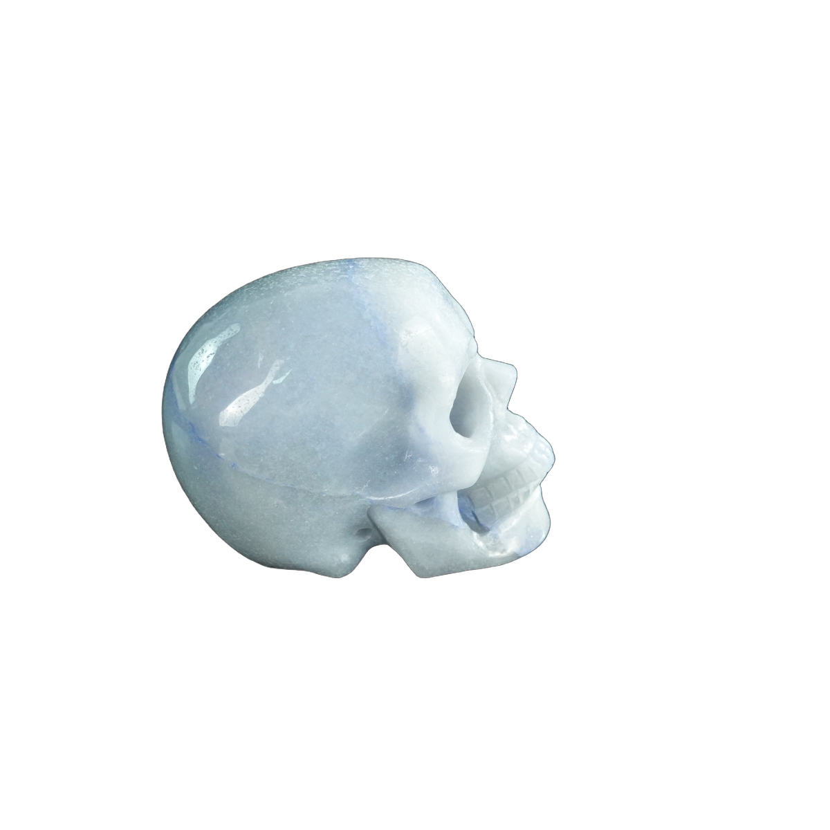 2.2" Blue Aventurine Crystal Skull Carving - Unique Piece #BA04