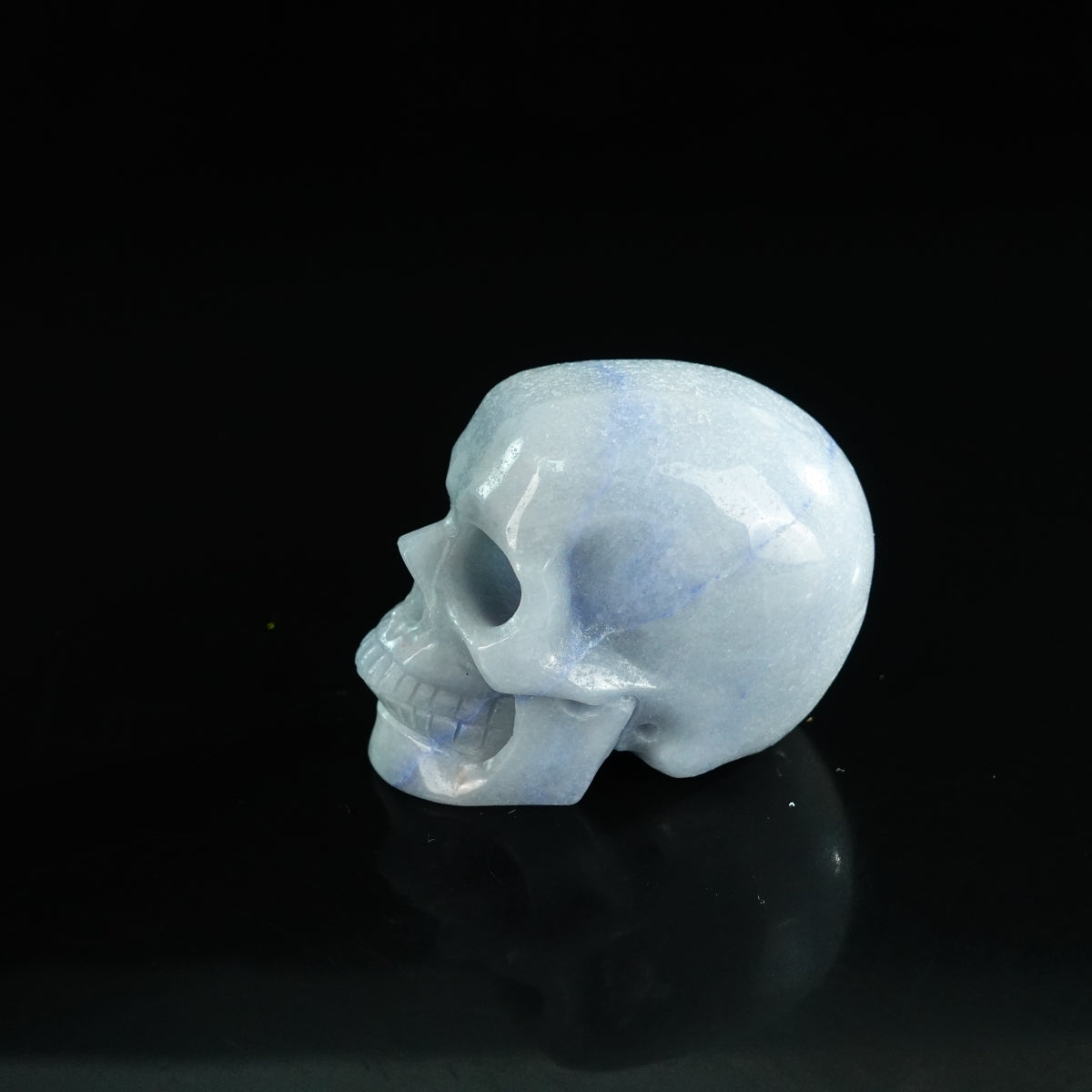 2.2" Blue Aventurine Crystal Skull Carving - Unique Piece #BA04