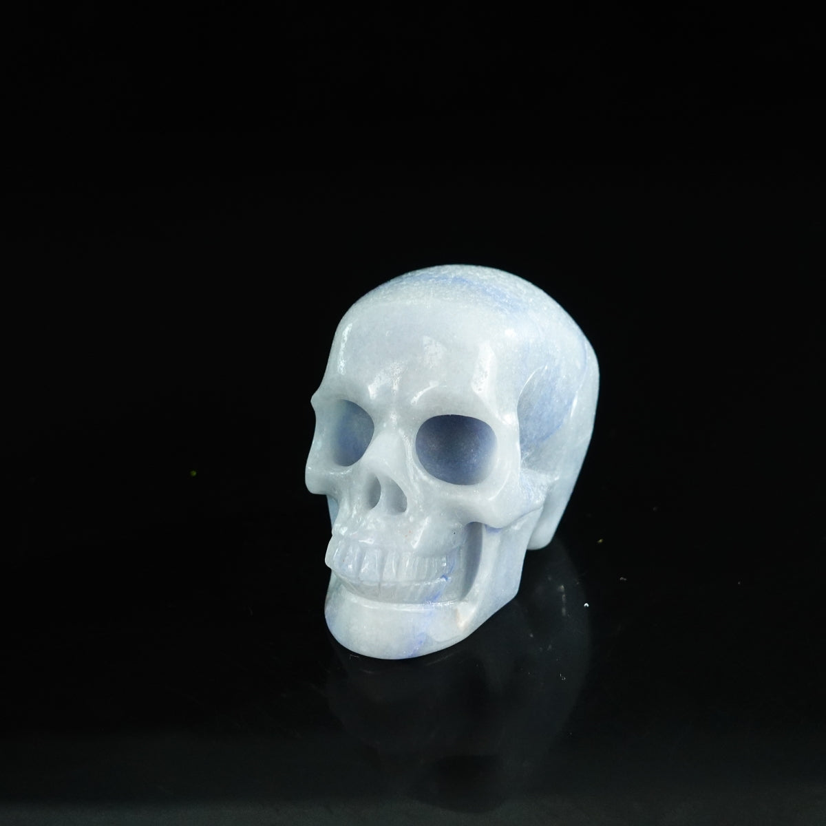 2.2" Blue Aventurine Crystal Skull Carving - Unique Piece #BA04